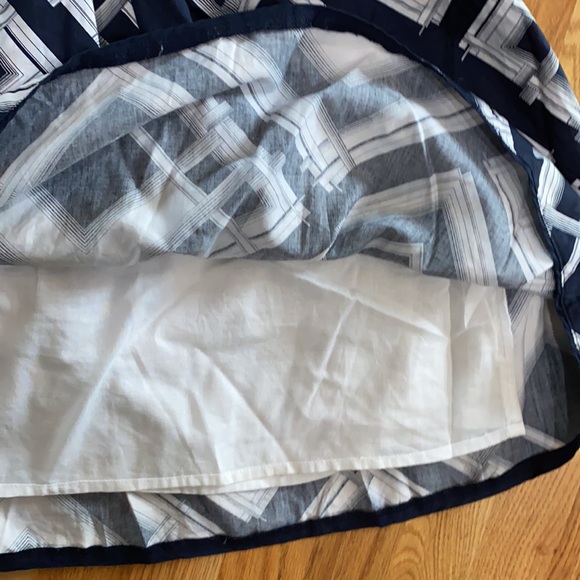 Talbots Ikat Print Cotton Skirt - Picture 5 of 6